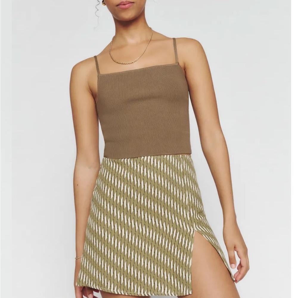 Reformation Margot Skirt Green - Size 6